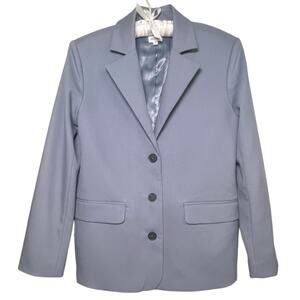 Song of Style Women's Size S Perdita Blazer Gray Blue Single Breasted Career